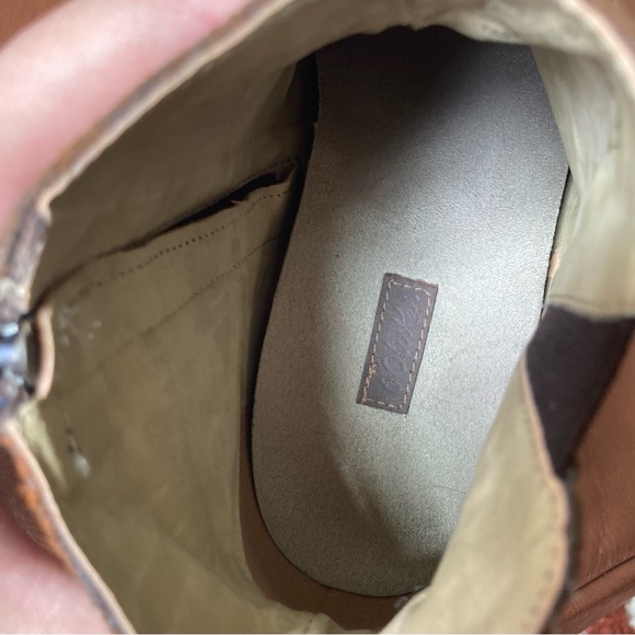 OluKai | Ho'Ohilu Women's Leather & Suede Studded Ankle Bootie in Friar Brown - Picture 6 of 9